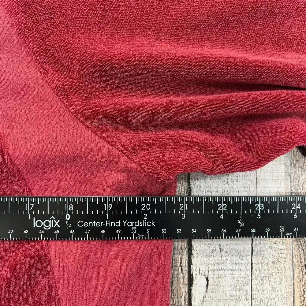 Jordan Hoodie Mens Medium Red Velour Pullover Jumpman Athleisure Casual Logo